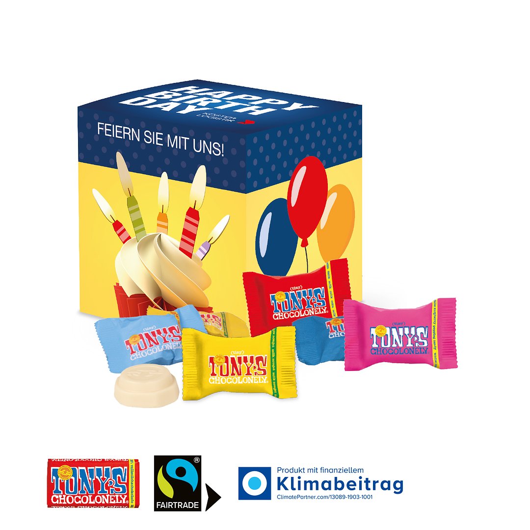 Würfelbox mit süsser Füllung