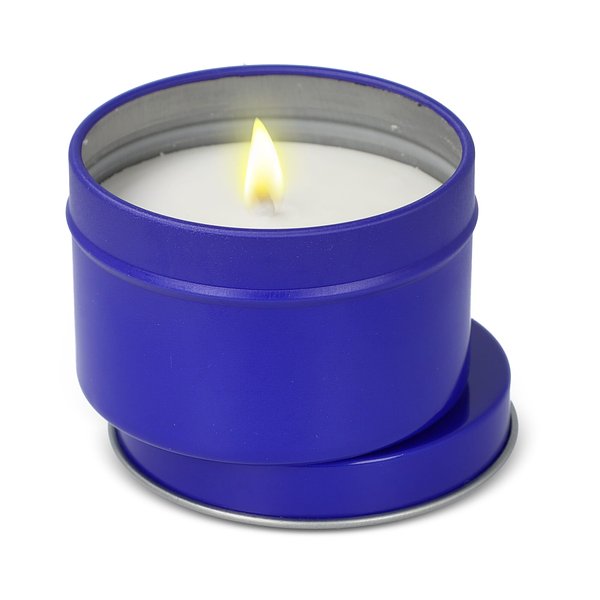 Kirtan-Duftkerze auf Pflanzenbasis in großer recycelter Dose Ellia