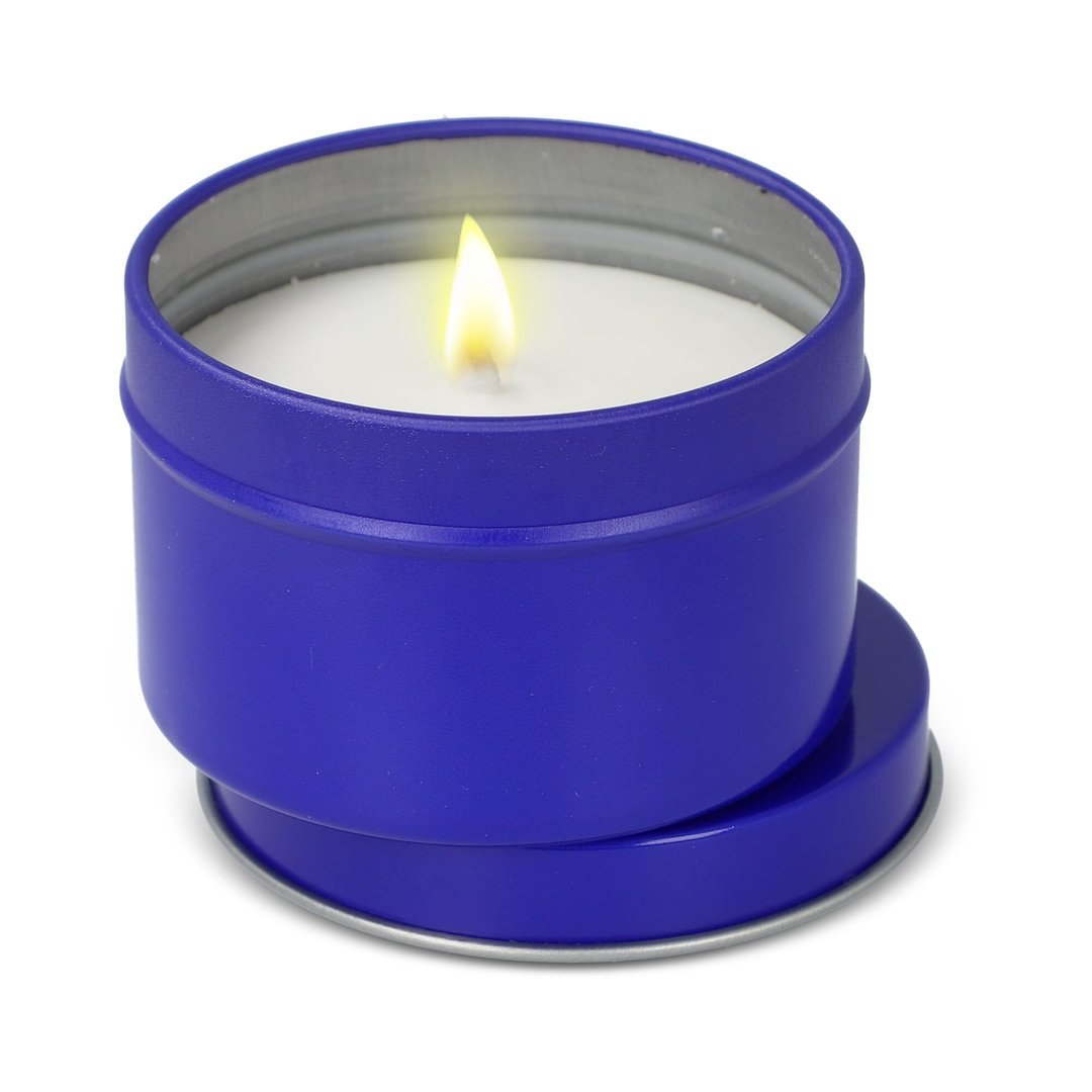 Kirtan-Duftkerze auf Pflanzenbasis in großer recycelter Dose Ellia