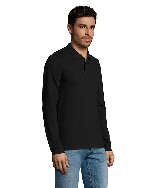 Männer Long-Sleeve Polo 180g Cilgian