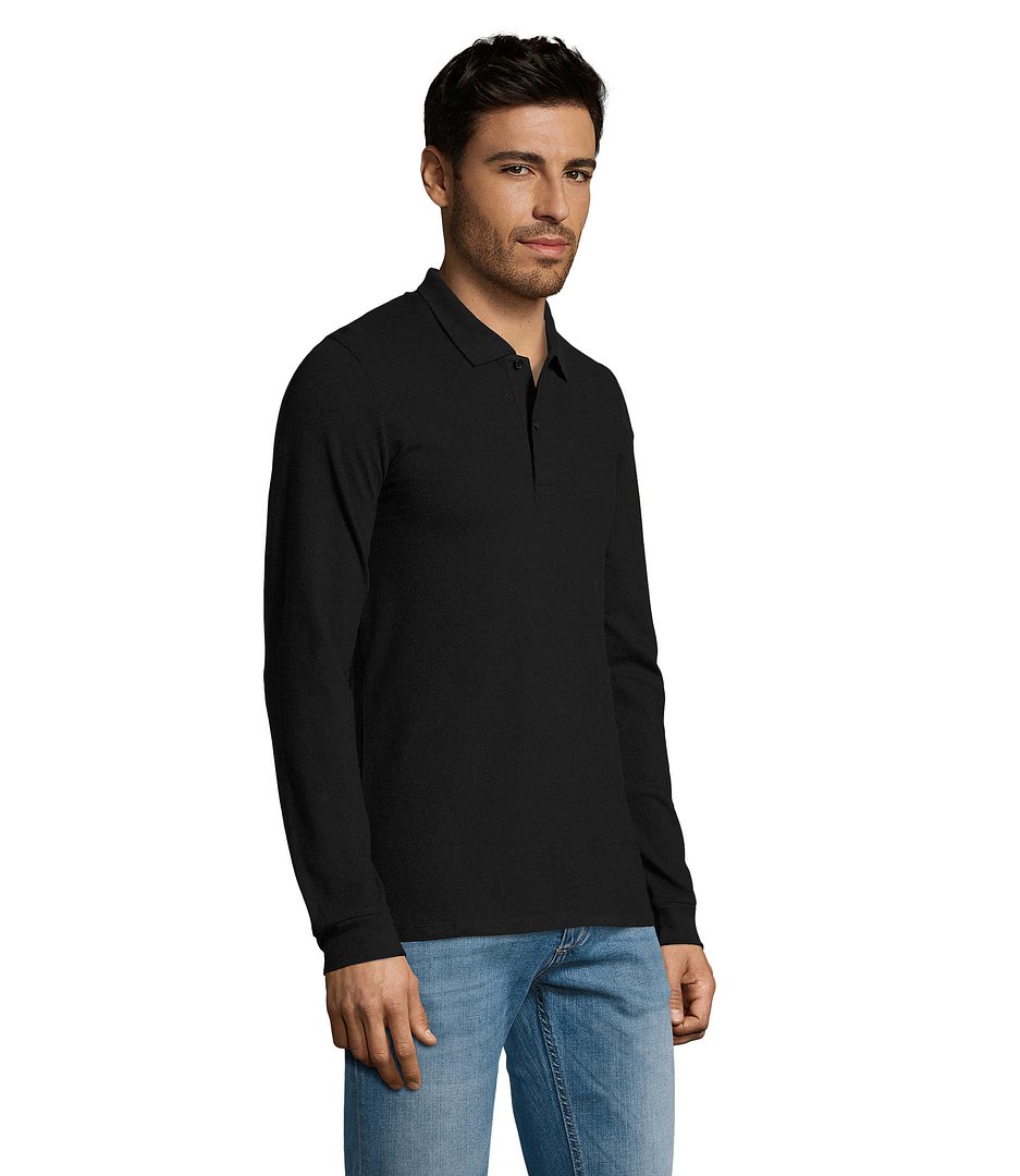 Männer Long-Sleeve Polo 180g Cilgian