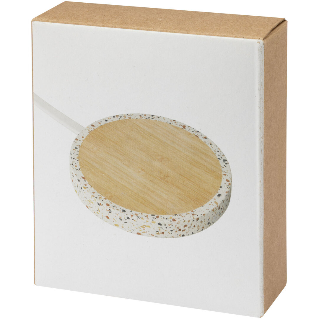 10 W kabelloses Bambus-Ladepad - Uole