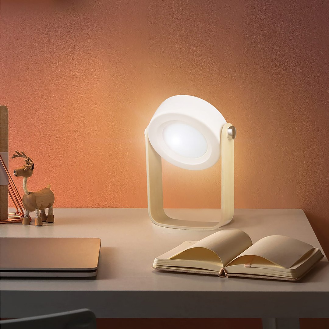 Multifunktions-LED-Lampe mit Bambusgriff Eliel