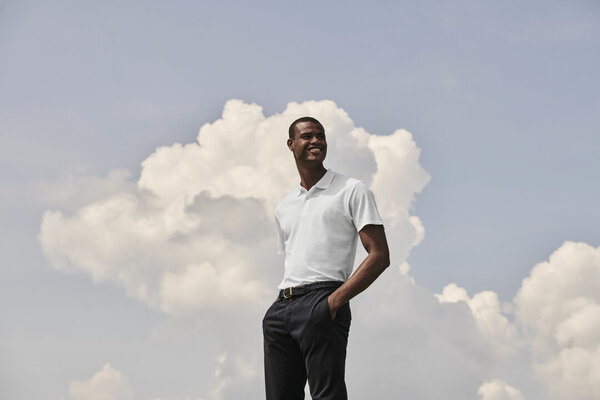 Erwachsene Weiß Polo-Shirt Idnal