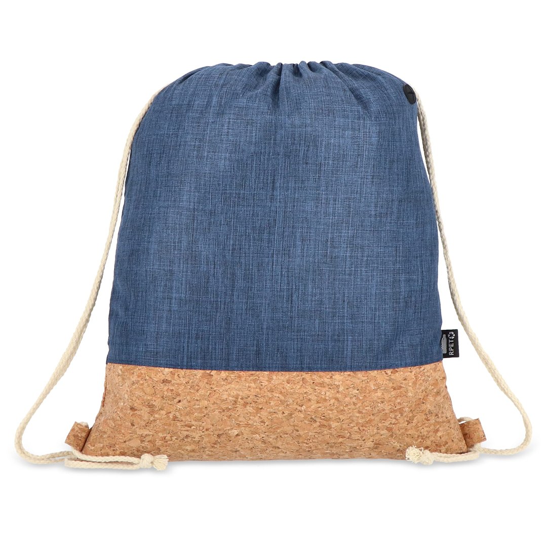 Kordelzugbeutel R-PET &amp; Kork 35 x 40cm Steie