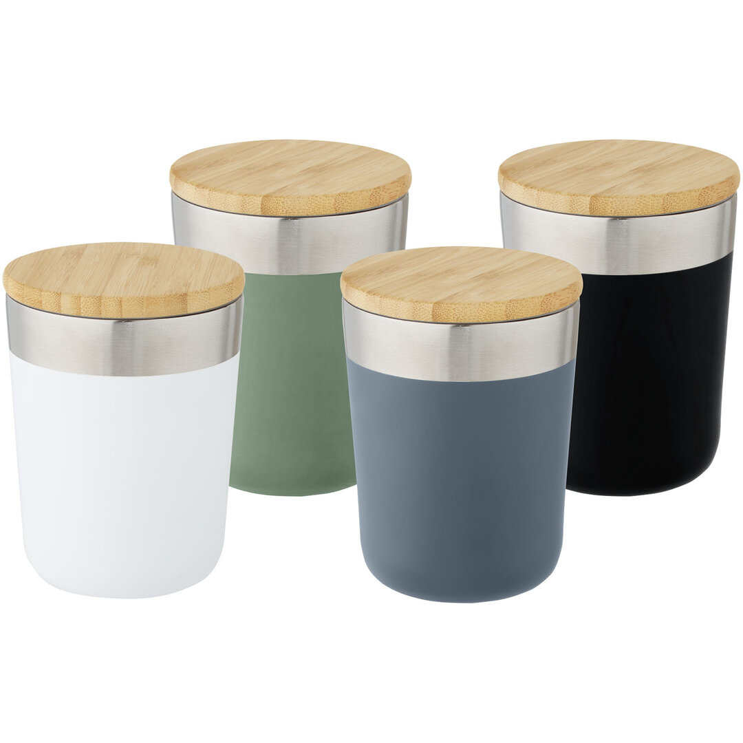 300 ml Kupfer-Vakuum Isolierbecher mit Bambusdeckel - Neli