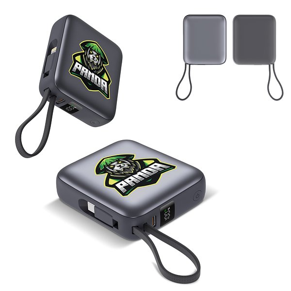 Nova Powerbank 22,5 W Power Delivery mit integrierten Kabeln 10.000 mAh Ainatha