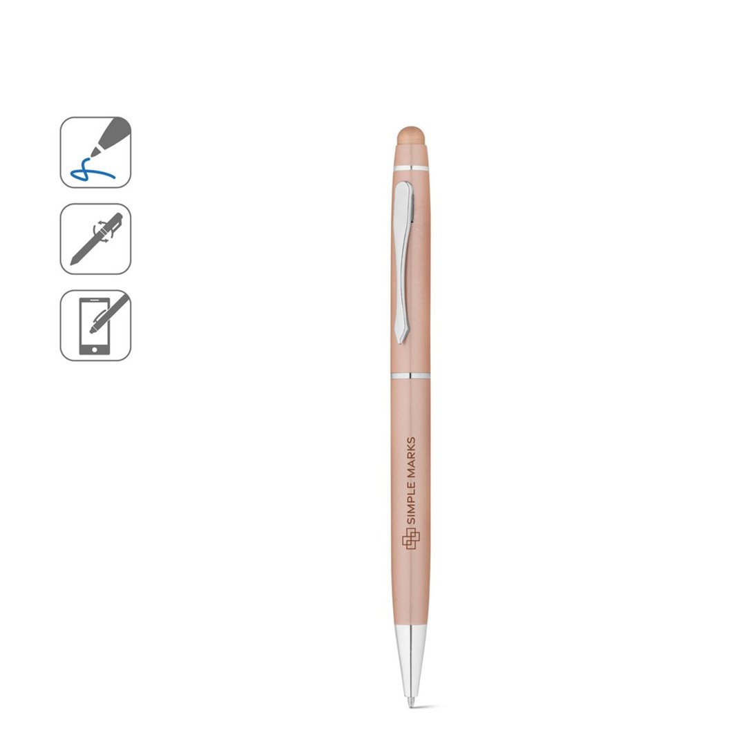 Kugelschreiber aus Metall mit Touchpen-Spitze Itaren