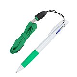 3-Farben-Stift mit Griffzone und Schlüsselband Helven