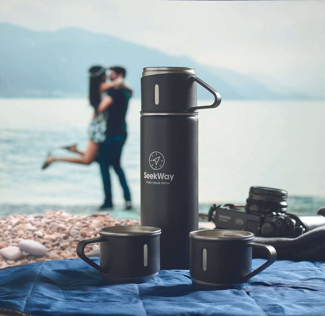 Flasche und Becher-Set 4tlg. Ferin