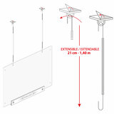 Transparente Trennwand Idfly