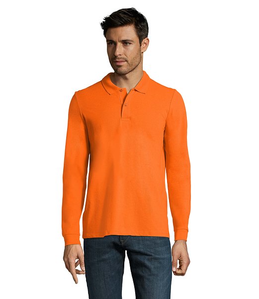 Männer Long-Sleeve Polo 180g Cilgian