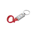 Schlüsselanhänger aus Metall und PVC Steile