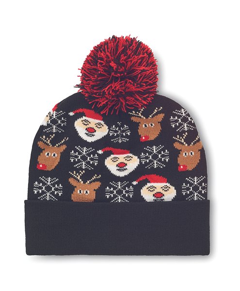 Weihnachtliche Strickmütze Tria