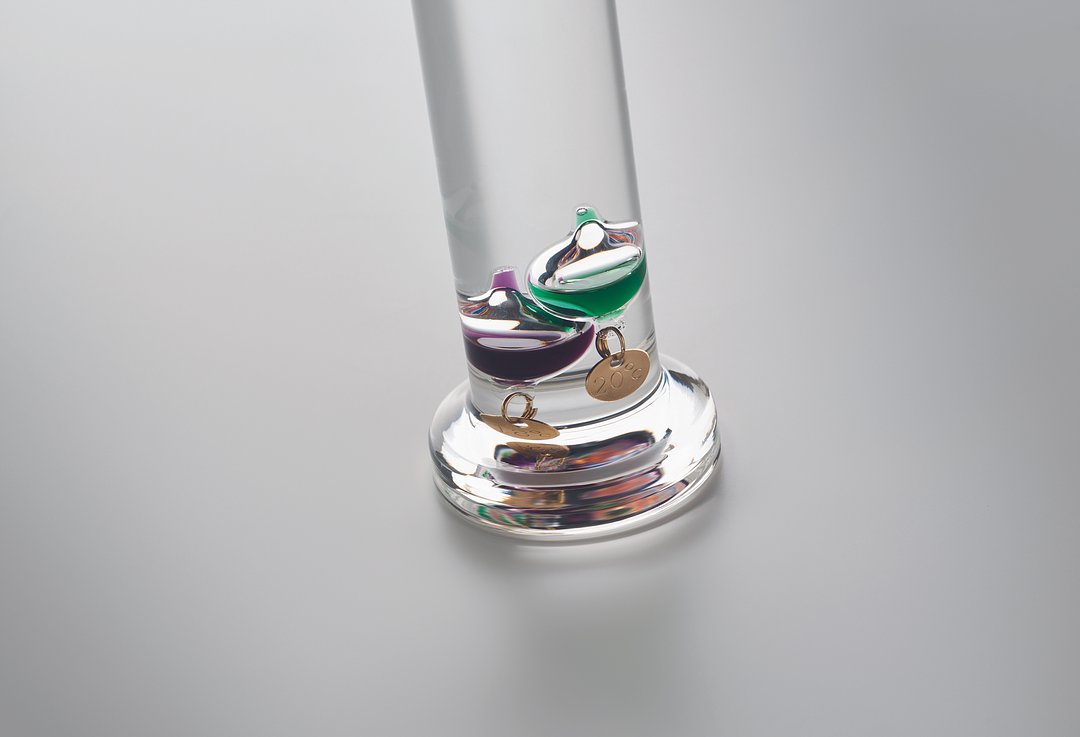 Galileo Thermometer Glas 28cm Dorscin