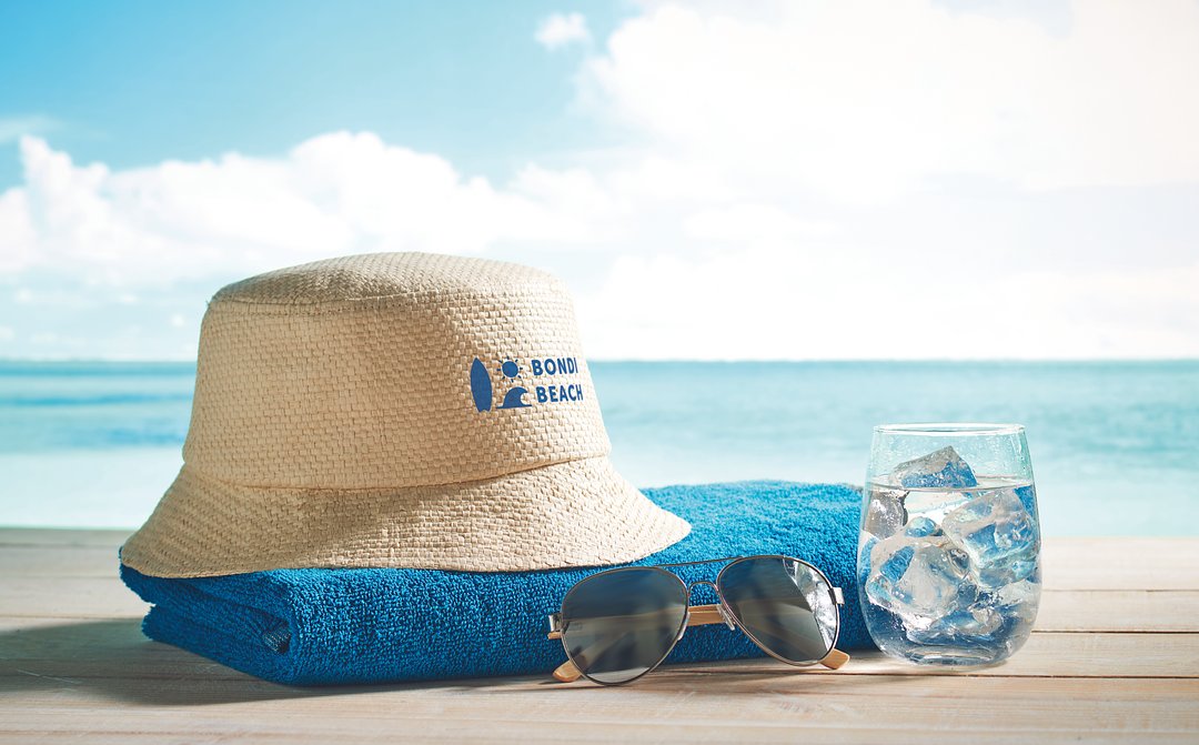 Bucket Hut Papierstroh Renan