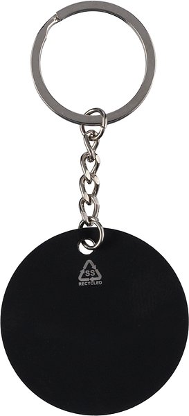 Schlüsselanhänger in Form eines Fussballs aus recyceltem Edelstahl von Corinetold
