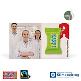 Werbe-Klappkarte mit süsser Füllung