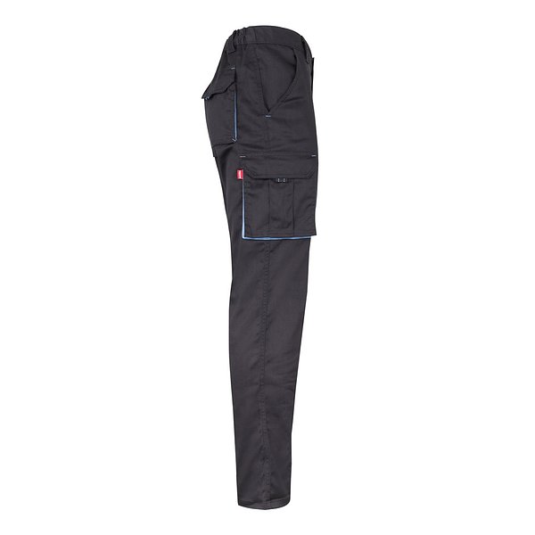 Zweifarbige Stretch-Hose mit mehreren Taschen (240 g/m²), aus Baumwolle (46 %), EME (38 %) und Polyester (16 %) Paulik