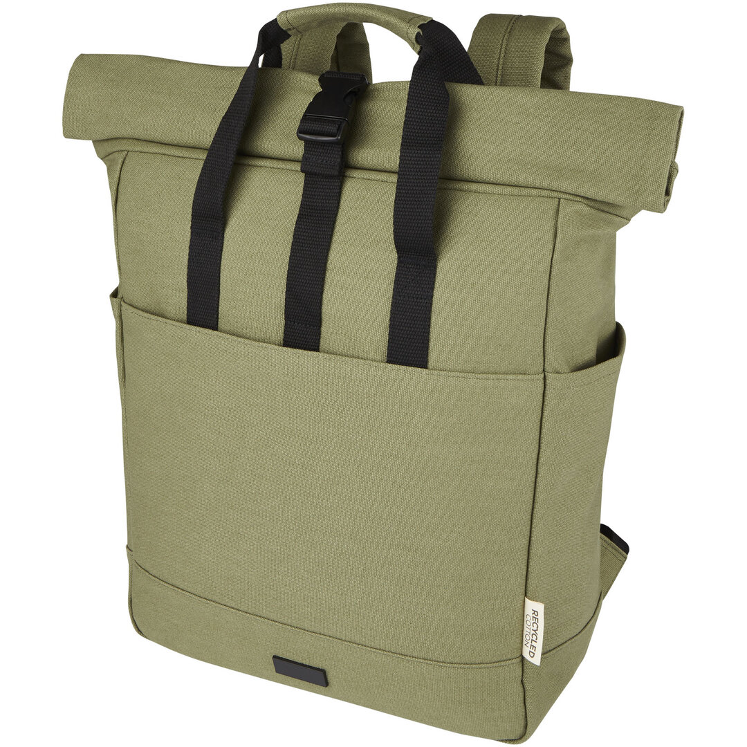 15" GRS Rolltop Laptop-Rucksack aus recyceltem Canvas 15 L - Luri