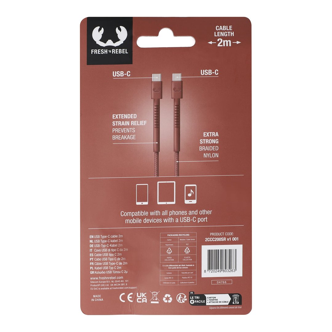 Fresh 'Rebel USB-C Kabel 2.0m Leengie