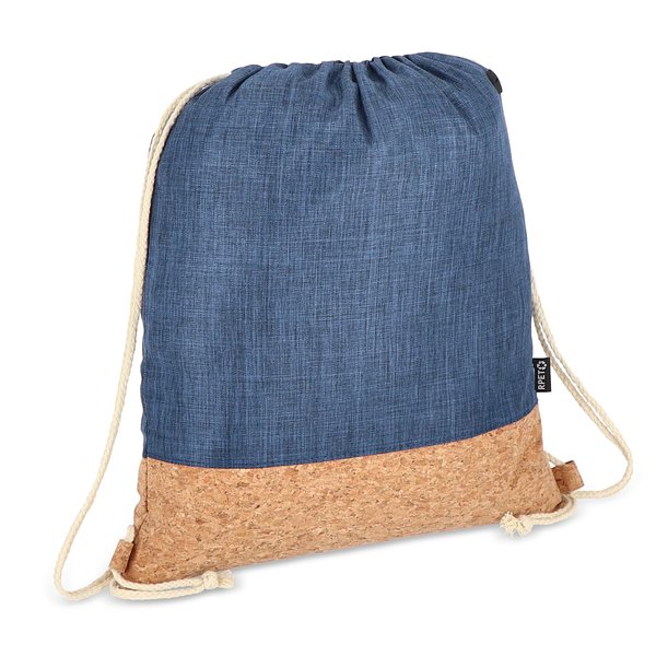 Kordelzugbeutel R-PET &amp; Kork 35 x 40cm Steie