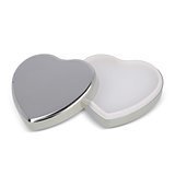 Lippenbalsam in Flacher metallischer Herzformdose Benini