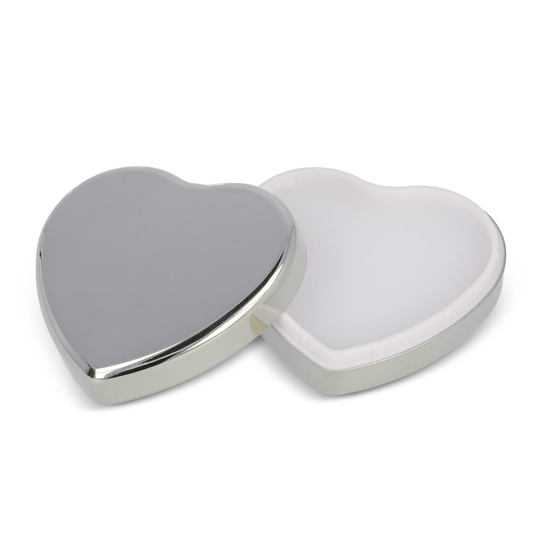 Lippenbalsam in Flacher metallischer Herzformdose Benini