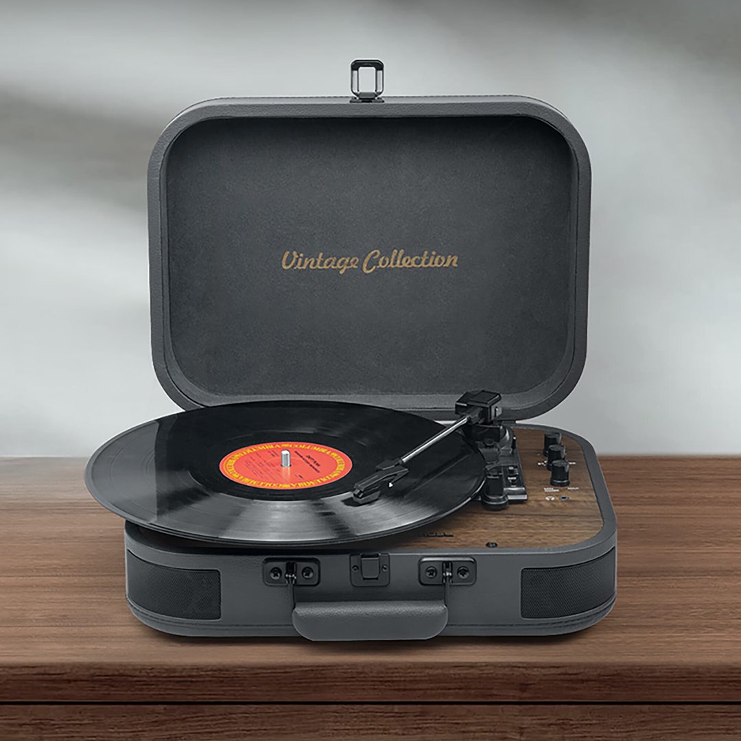 Vintage Plattenspieler mit BT-Ausgang Fens