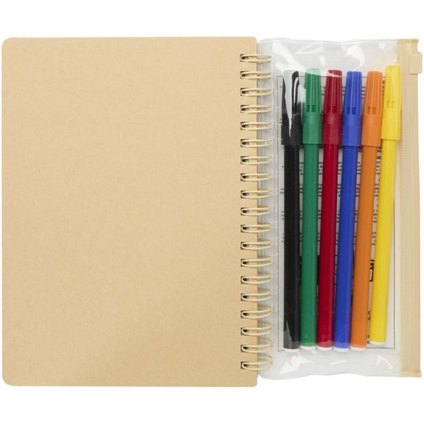B6 Hardcover Notizbuch mit Marker-Set - Saramin