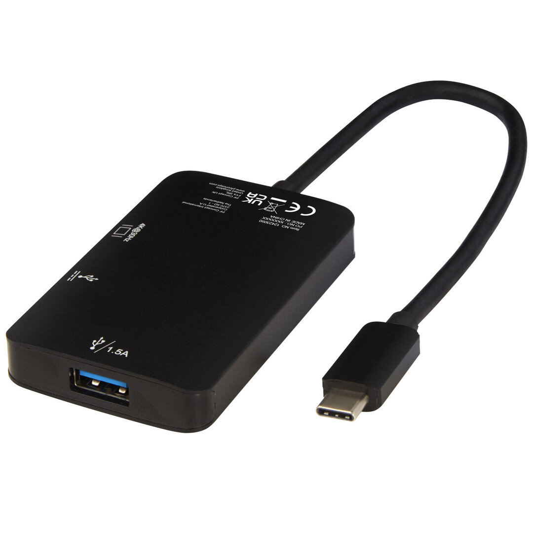 Typ-C Multimediaadapter aus Aluminium (USB-A/Typ-C/HDMI) - Alting