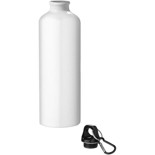 770 ml RCS-zertifizierte Trinkflasche aus recyceltem Aluminium mit Karabinerhaken - Wari