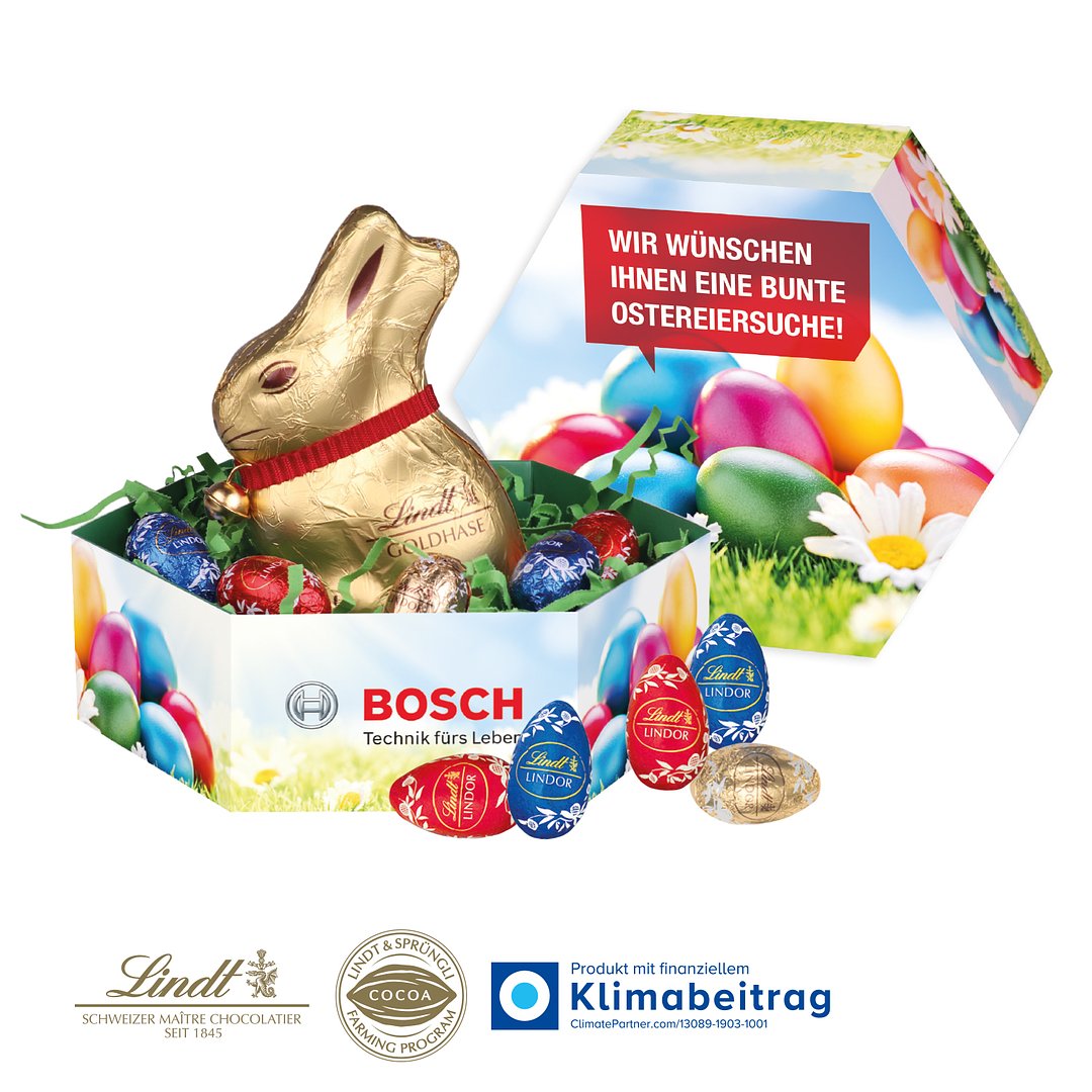 Grosses Osternest mit Schokolade von Lindt