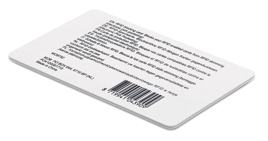 RFID Sperrkarte Vregiamik