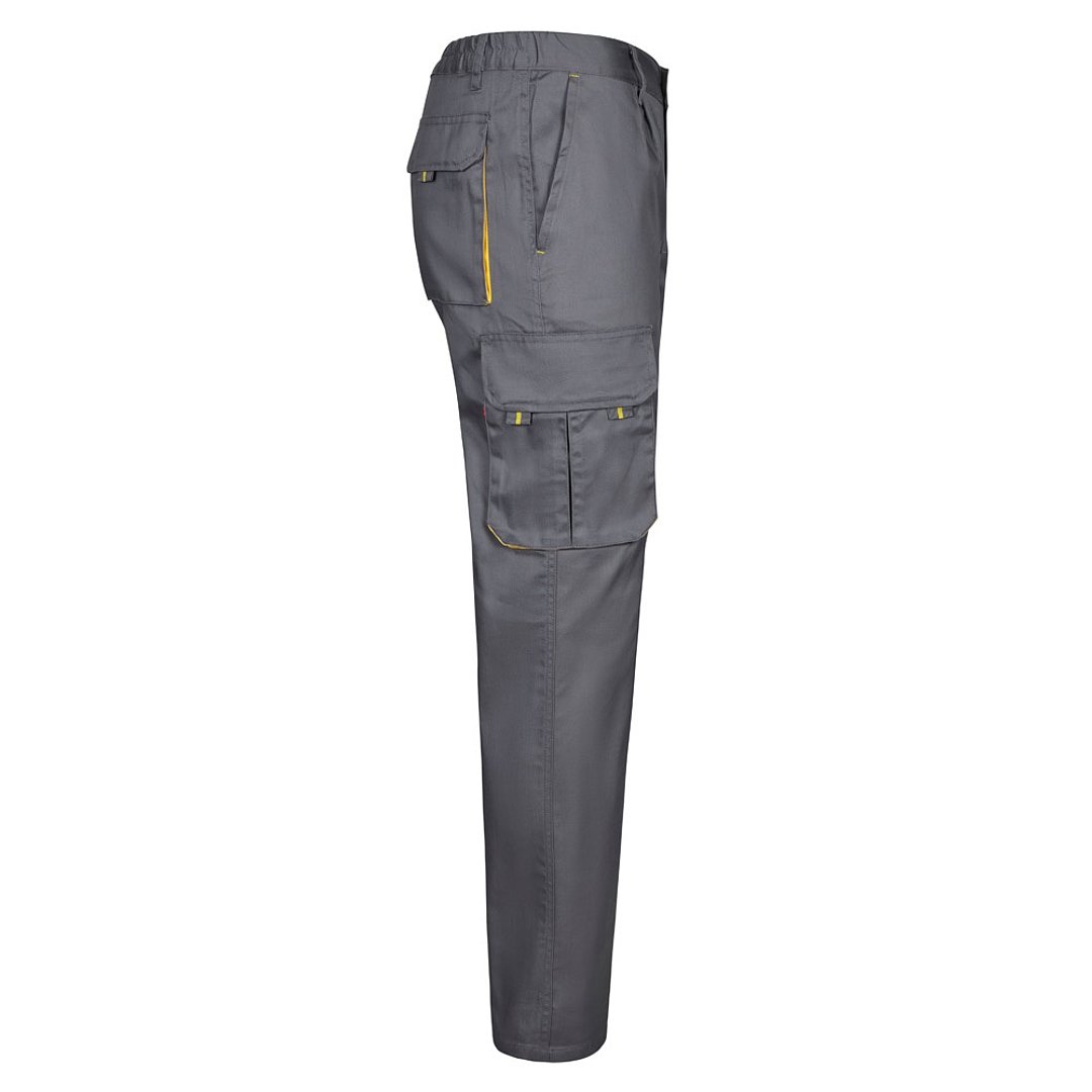 Zweifarbige Twill-Hose mit mehreren Taschen (200 g/m²), aus Baumwolle (35 %) und Polyester (65 %) Leenico