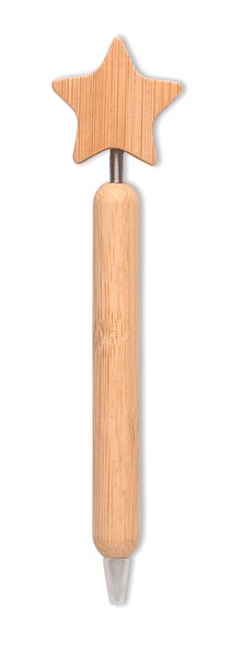 Kugelschreiber Bambus Stern Stgaung