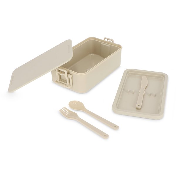 Doppelte Lunchbox mit Besteck Ylanin