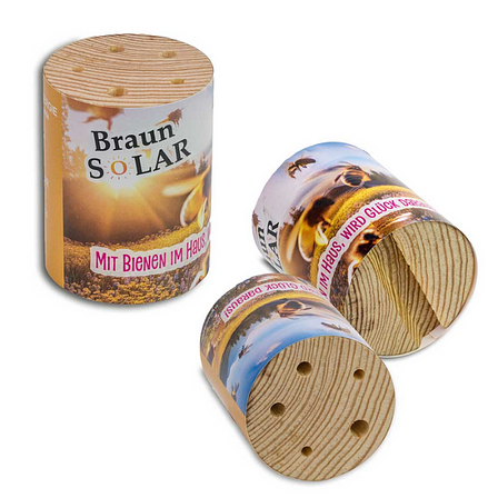 Bienenquartier mit Logo