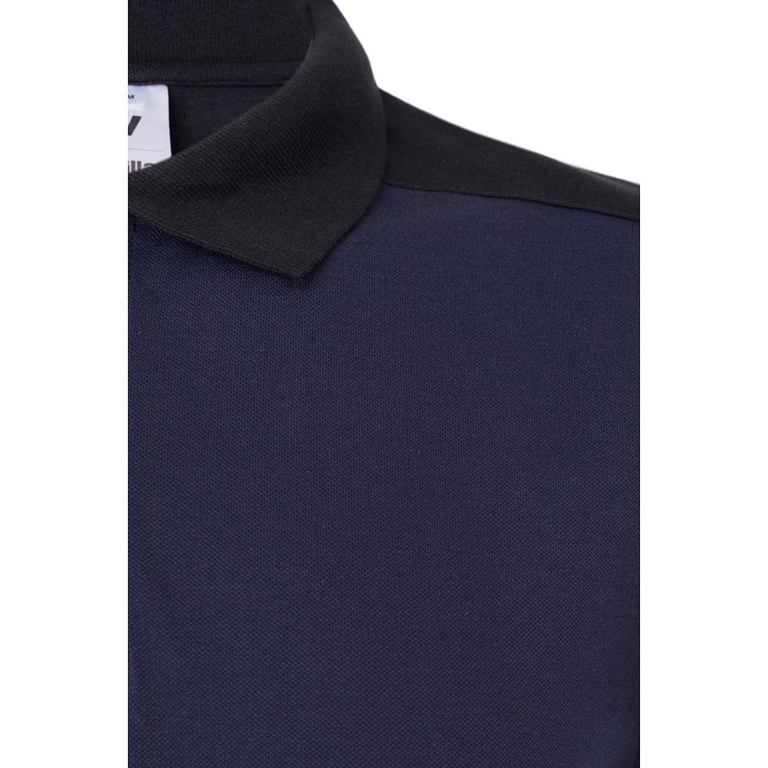 Zweifarbiges Stretch-Piqué-Poloshirt (200 g/m²) mit kurzen Ärmeln, aus Polyester (96 %) und Elastan (4 %) Duricalie