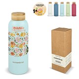 Edelstahlflasche mit Bambusdeckel 600 ml Oriköbi