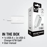 67W Laptop-Ladegerät GaN USB-C und USB-A Stineth