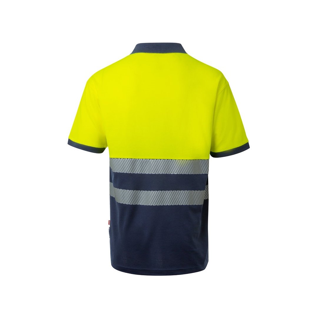 Zweifarbiges Piqué-Poloshirt (150g/m²) mit kurzen Ärmeln, aus Baumwolle (55%) und Polyester (45%) Lixja