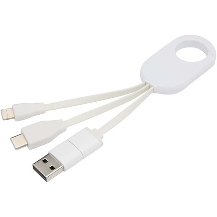 4-in-1 Ladekabel aus recyceltem Kunststoff - Rudivel