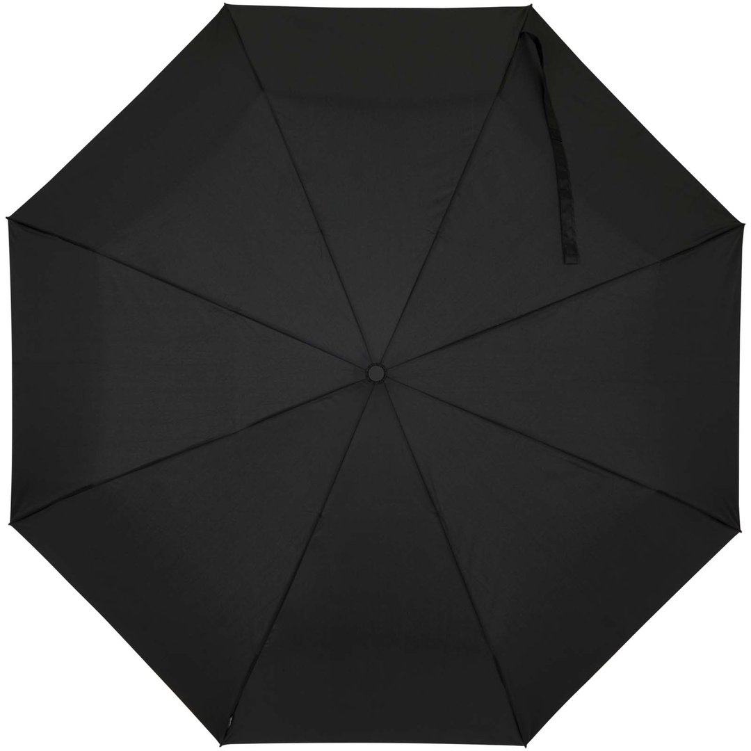 27" faltbarer RPET-Regenschirm mit automatischer Öffnungs- und Schliessfunktion - Emmascht