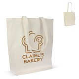 Einkaufstasche Bio-Baumwolle natur lang 270g/m² 42x12x43 cm Ruins