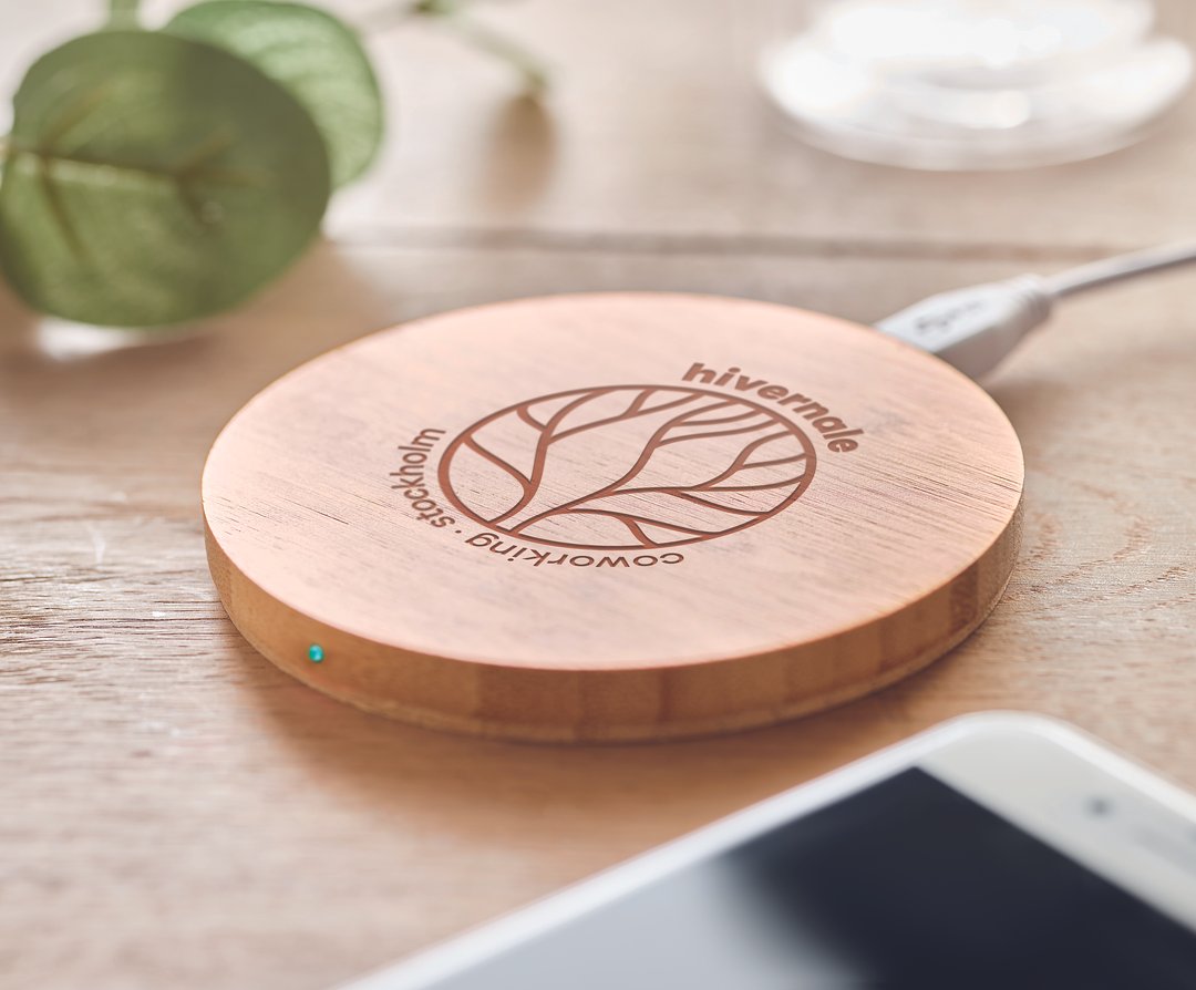 Kabelloses Ladegerät Bambus Dumengix