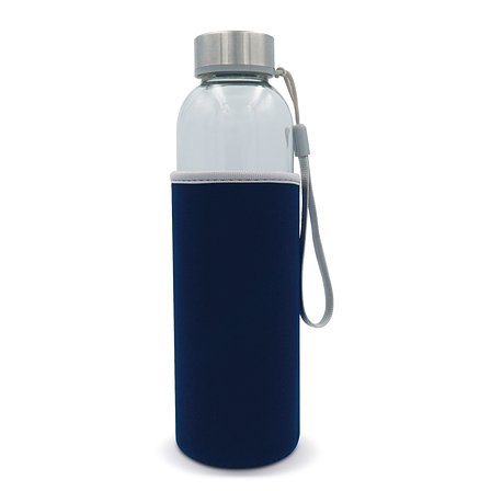 Trinkflasche aus Glas mit Neoprenhülle 500ml Giust