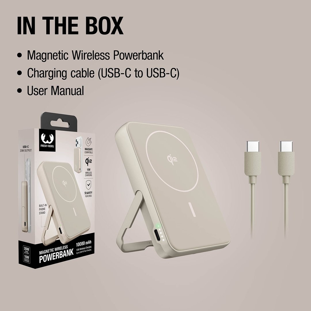 Kabellose Powerbank 10000 mAh kompatibel mit MagSafe Vinatin
