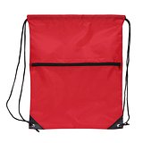 Kordelzugtasche 210T R-PET mit Reißverschluss Rueli