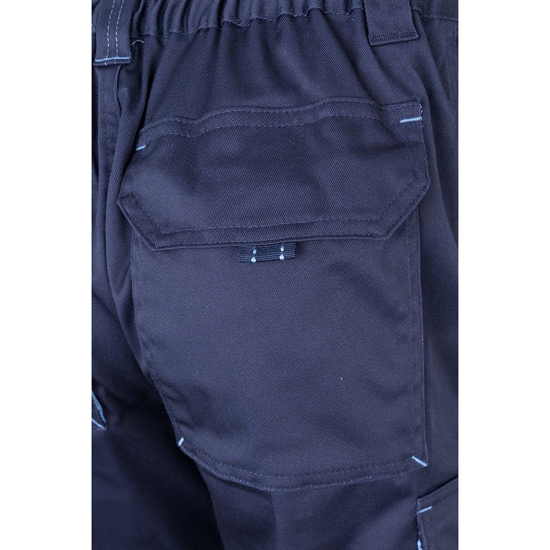 Zweifarbige Twill-Hose mit mehreren Taschen (200 g/m²), aus Baumwolle (35 %) und Polyester (65 %) Leenico